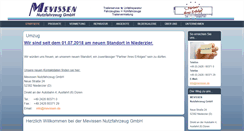 Desktop Screenshot of mevissen.de